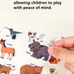 Reusable Cartoon Sticker Book for Kids Multiple Scenos DIY Puzzle Game Educational Learning Classic Toys for Child Age 2-4 Gifts
