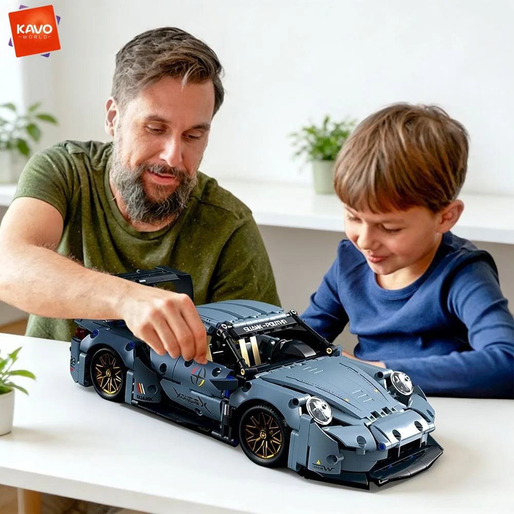 KAVOWORLD 1:14 Scale Supercar Building Blocks Set MOC Sports Vehicle Car Model Kit Racing Car Toys for Teens Boys Birthday Gifts
