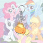 1pcs My Little Pony Keychain acrylic Pendant Anime Keyring Cartoon Decorative Pendants