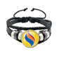 Mega Stone Key Chain Anime Peripheral Creativity Exquisite Fashion Black Leather Rope Buckle Key Chain Trend