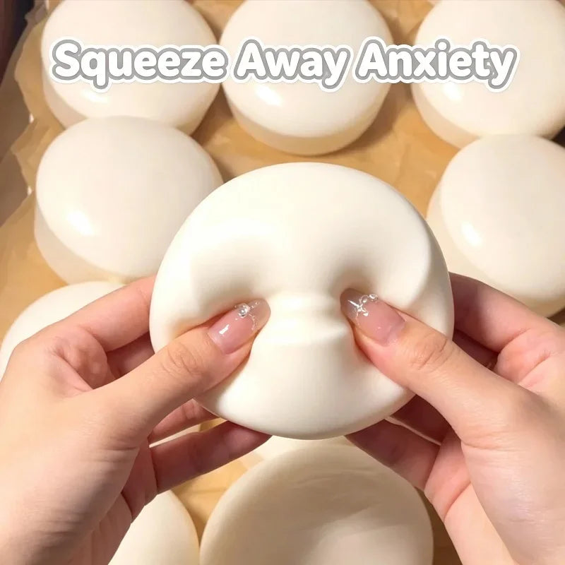 New Milk Cake Squeeze Taba Soft Toy, Cute Milky White Squeeze Toy, Finger Toy, Stress Relief Toy, Soft Girl Birthday Gift Toy