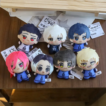 10cm Mini BLUE LOCK Plush Stuffed Doll Seishiro Nagi Isagi Yoichi Chigiri Bachira Meguru Doll Pendant Keychain Toy For Gift