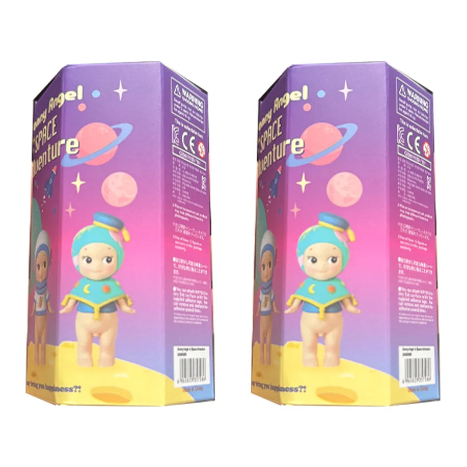 Space Adventure Series Blind Box 6 Kinds Collectible Figurines, Cute Mini Angel Dolls for Desktop Decor