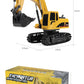 ZWN 2.4G Remote Control Excavator Dump Truck RC Model Car Toy Professional Alloy Plastic Simulation Construction Vehicle for Kid