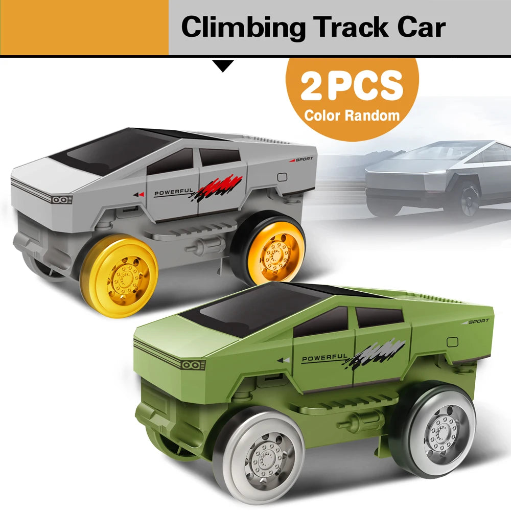 Magic Climbing Track Train Dinosaur World Road Race Flexible Track Car for Boys And Girls Aged 3-6 Birthday Gift