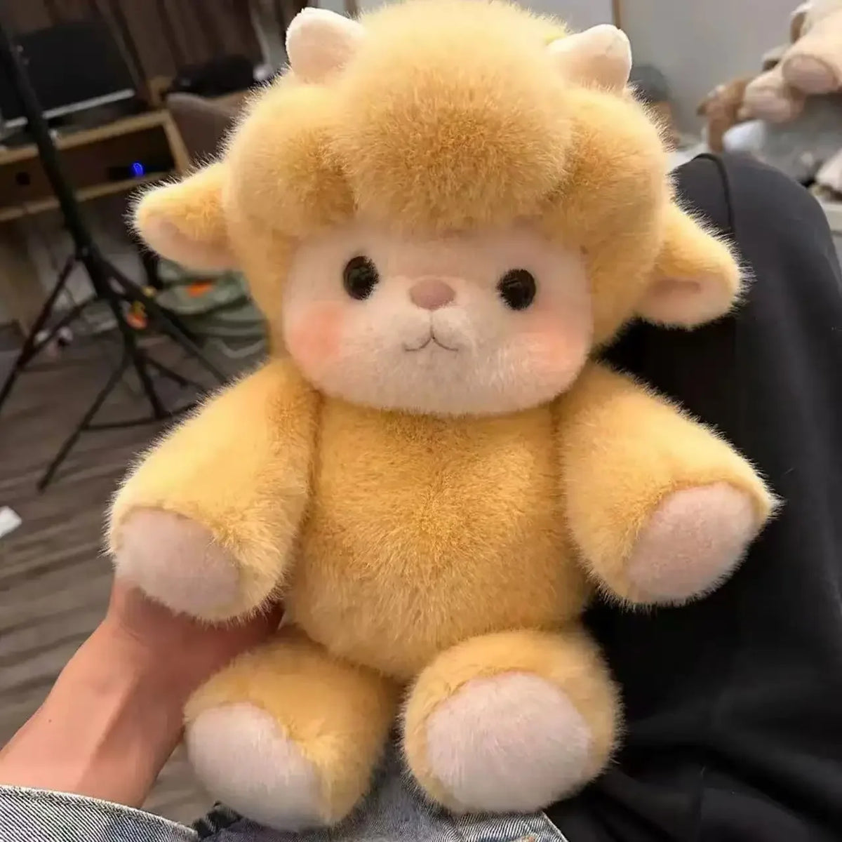 Adorable Highland Cattle Plush Toy 45cm - Huggable Running Cow Stuffed Animal Made with Premium Soft Fabric, Soothing Companion