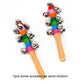 Rainbow Handheld Bell Stick | Wooden Musical Toy for Kids & Parties