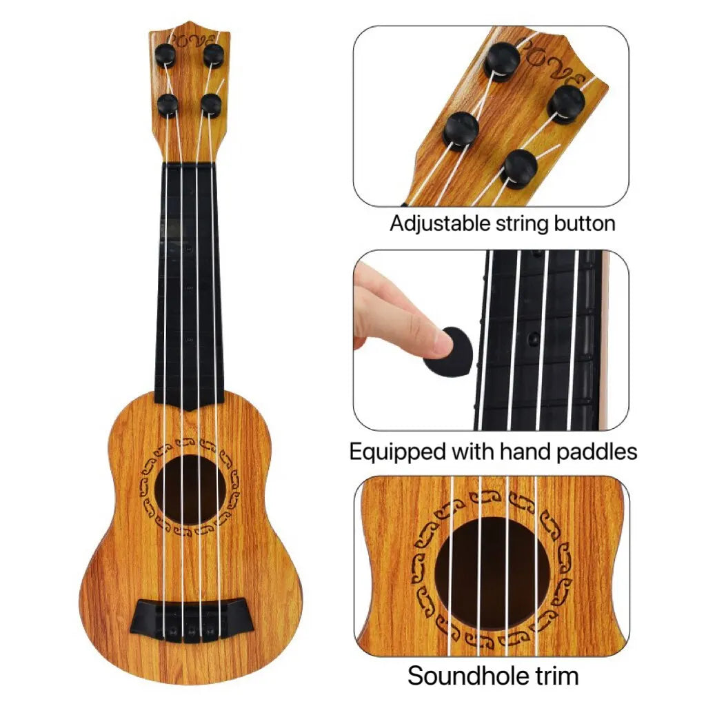 35cm Guitar Toy Can Be Used To Play Elementary Instruments With Paddles Simulating Yukrili Music Toys