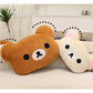 Cute Rilakkuma Big Head Plush Pillow Large Size Soft Stuffed Toy Cushion Bedroom Sofa Decor Unisex Birthday Gift For Adult