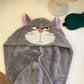 Cute Lucifer Cat Marie Cat Dry Hair Cap Women Plush Towels Shower Cap Towel Bath Hats Quick Drying Soft Lady Turban Head Girl