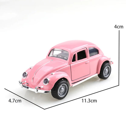 (bagged)1:38 Classical Cute Beettle, Alloy Model Car, Simulated vehicle, children's alloy car, boy's toy model, car ornaments