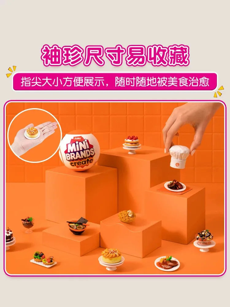 5x Surprise Ball Mini Brands Create Series Mystery Capsule Blind Box Real Miniature Collectible Toys Gifts
