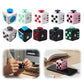 Square Infinity Dice Fidget Toy with Tactile Buttons Multifunctional 6-Side Decompression Cube Clicker Switch Gear Dial Joystick