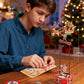 ROKR Wooden 3D Puzzle Santa on Sleigh Pendulum Dynamic Balance Toy 141-Piece DIY Model Building Kit for Desktop Decor Gift for Adults Kids