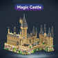 Magic Movie Castle School Micro Building Blocks Street View Architecture MOC Architecture Scenery Toy Christmas Birthday Gifts