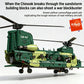 KAVOWORLD Tandem Rotor Helicopter Building Blocks 1826pcs Heavy Transport Army Aircraft Construction Bricks Model Chinook Chopper Building Kit Helicopter Toy Airplane Brick Set Rotating Propellers Cargo Ramp Rollable Wheels D