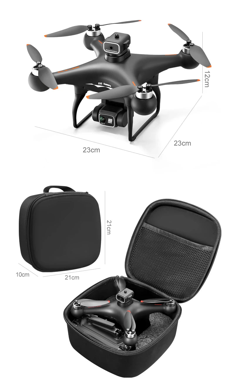 2026 Newest S116 MAX Brushless RC Drone with Dual Camera, WiFi FPV, Optical Flow Positioning, 360 Obstacle Avoidance, One Key Takeoff Landing, Altitude Hold, Foldable, Carry Bag Included, Long Flight Time, Gift for Adults