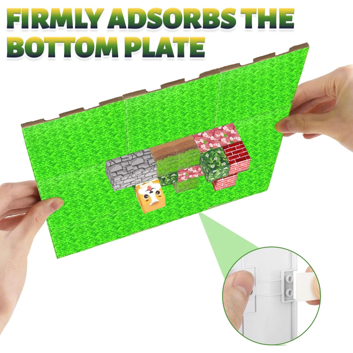 1/2/4/10 PCS Magnetic Base Plate Variety Baseplates Match DIY Magnetic Building Blocks Toys for Boys and Girls Children Gift
