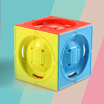 Magic Ball, Magic Cube Ball, Fun Stress Relief, Brain Boosting, Speed Game, Children's Color Blocking 3D Puzzle Toys