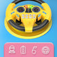 Kids Steering Wheel Toy - Backseat Pretend Play with Lights & Music - Fun Preschool Driving Simulator Gift for Toddlers