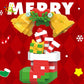HUIQIBAO Children Mini Christmas Tree Santa Claus Model Micro Bricks Building Block DIY Snowman Elk Bricks Toys for Adult Gift