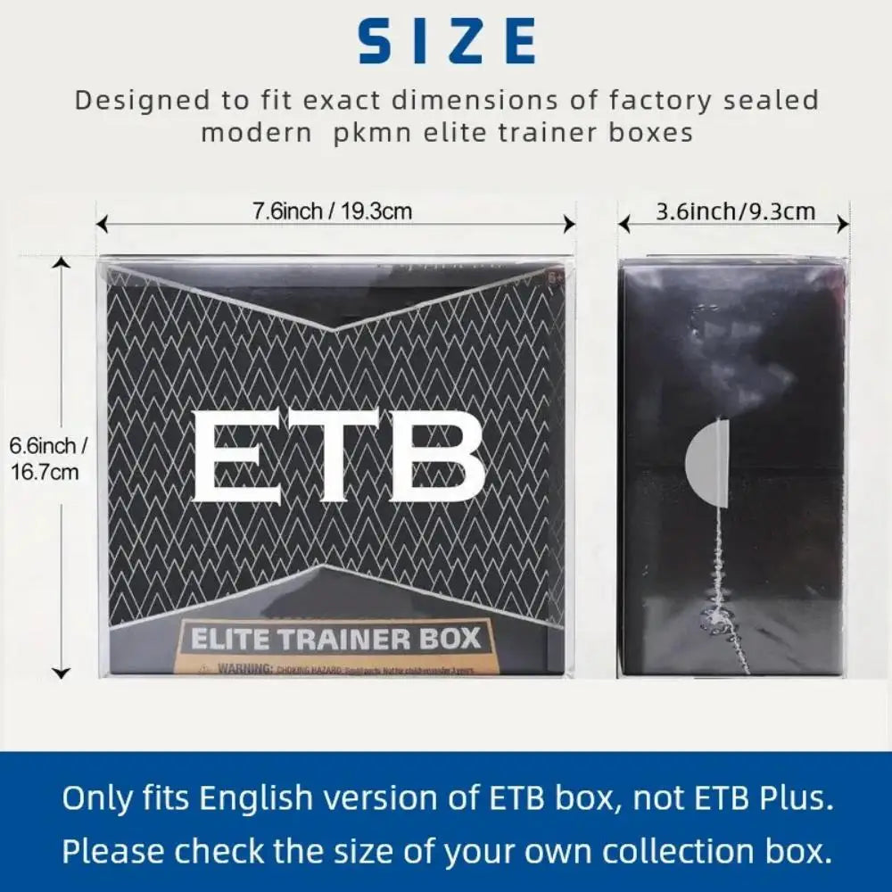 5 10 Packaging Thickened 50C PET Plastic ETB Protective Cover  Designed For Regular Elite Training Boxes