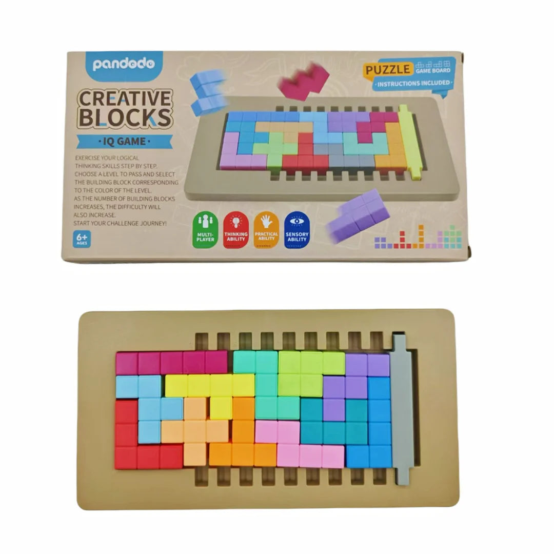 Creative Cubes, Educational Board Game, Multi-Level Difficulty for Logical Thinking Training, Ideal Game for Family Gatherings, Gift Items