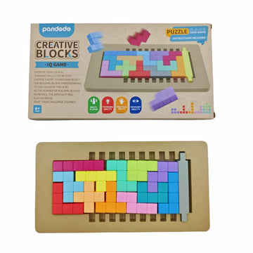 Creative Cubes, Educational Board Game, Multi-Level Difficulty for Logical Thinking Training, Ideal Game for Family Gatherings, Gift Items