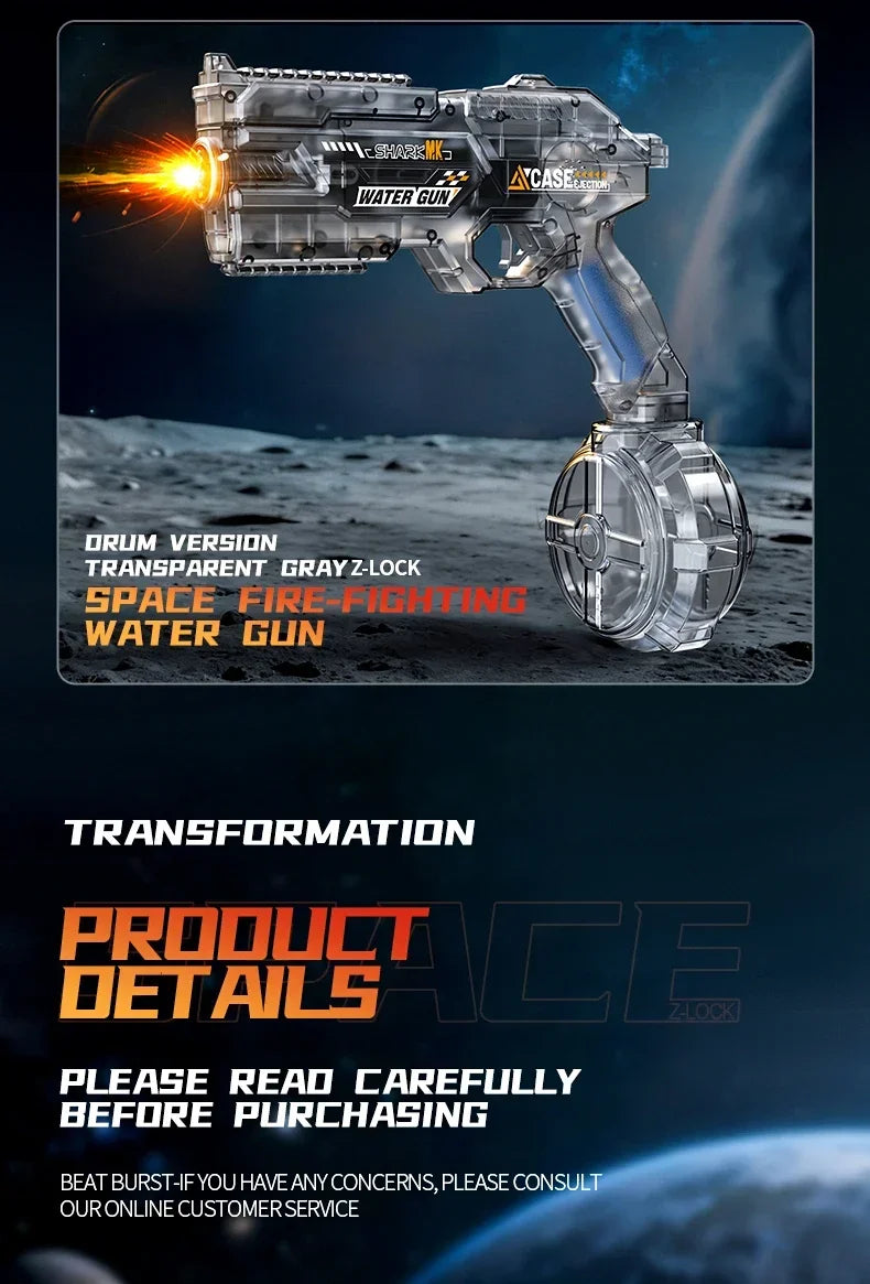Electric Water Guns For Adults Powerful Squirt Automatic Water Suction Water Blasters Summer Outdoor Beach Toy For Boys Kid Gift