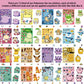 16Sheets Pokemon Make A Face Puzzle Stickers Pikachu Charizard for Kids Make Your Own DIY Game Children Cartoon Jigsaw Toys Gift