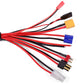 RC Charger Adapter Connector 8 In 1 Charger 4.0mm Banana XT60 TRX Tamiya Lipo for RC Car Drone Imax B6 B6AC Battery Cable