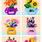 DIY Flower Toys Montessori Arts Crafts Non-weaving Handicrafts Flowerpot Toys for Kid Gift Early Preschool Educational Gift