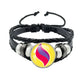 Mega Stone Key Chain Anime Peripheral Creativity Exquisite Fashion Black Leather Rope Buckle Key Chain Trend