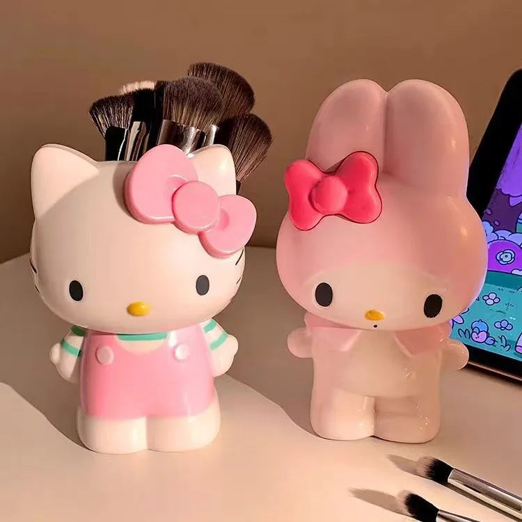 Kawaii HelloKitty Cartoon Peripheral Pen Holder, Desktop Stationery Storage Box, Exquisite Home Decoration