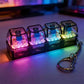 Luminous Keyboard Keychain, Pressable LED Button Fidget Toy,Office Desk Decor, Great Birthday Gift,Squeeze Relief Stress Anytime