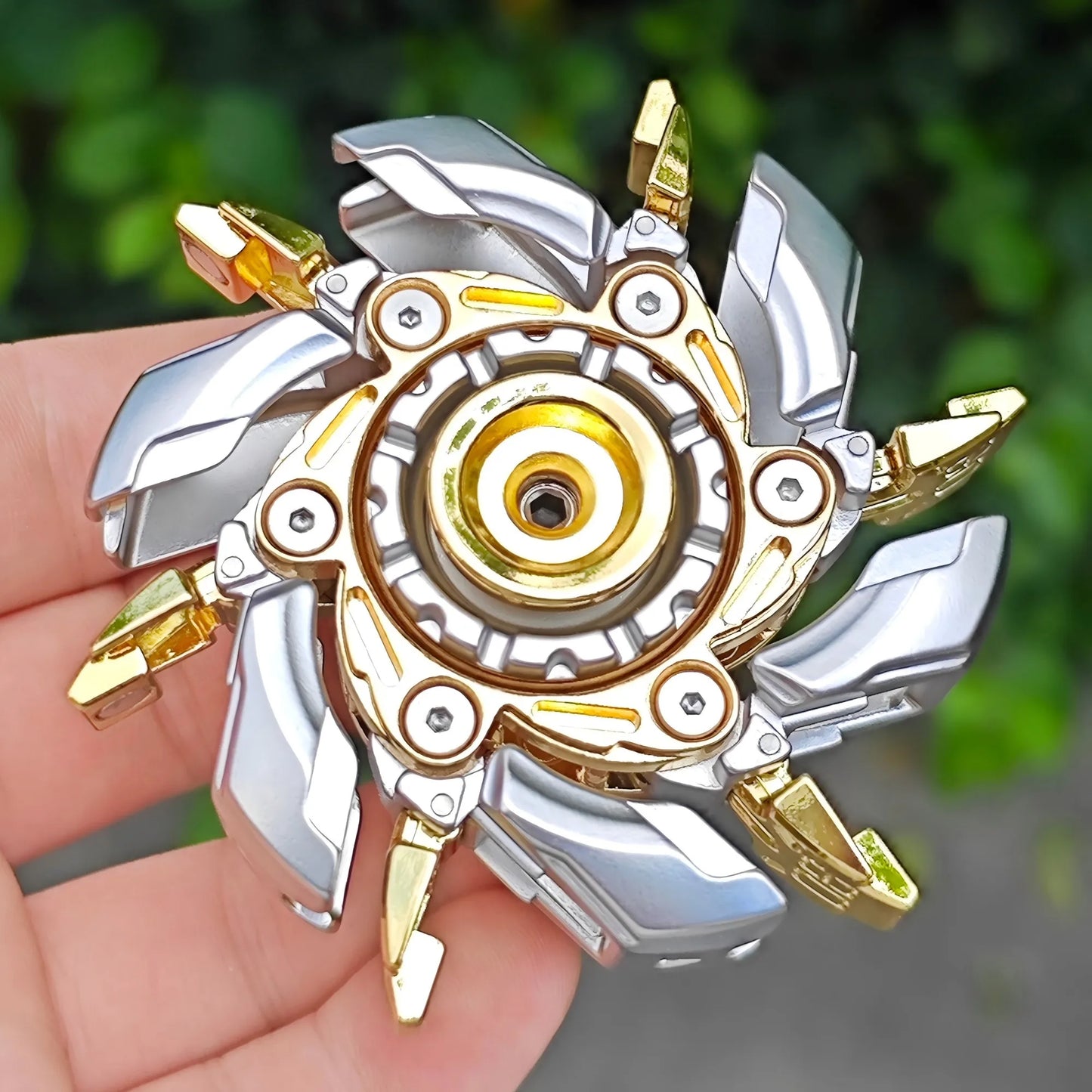 EDC Fidget Sliders Fidget Toys Stress Relief For Adults Magnetic Metal Irritable Mood Buster Open Armor Spinning TopFidget Toys