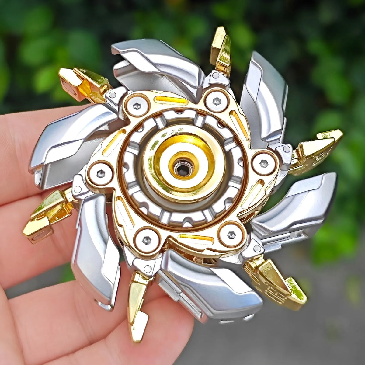 EDC Fidget Sliders Fidget Toys Stress Relief For Adults Magnetic Metal Irritable Mood Buster Open Armor Spinning TopFidget Toys