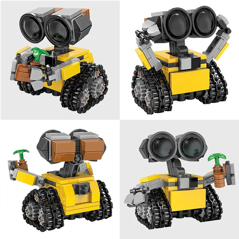 Space Mini Robot MOC Building Bricks Toys 217Pcs Tracked Bot Model Classic Movie Sci-Fi Blocks Dolls Kids and Adult Gifts
