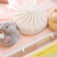 Japan YELL Gashapon Toys Cute Fatty Milky Soft Hamster Flocking Plush Dolls Squeeze Anti Stress Relief Squishy Collect Ornaments