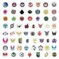 60pcs Kamen Rider logo stickers creative Masked Rider DIY for decorating suitcases mugs notebooks desktops walls graffiti toys