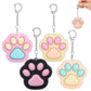 Novelty Cat Paw Clicker Fidget Keychain Stress Anxiety Relief Toys Decompression Gifts Office Travel Pass Time Gadgets