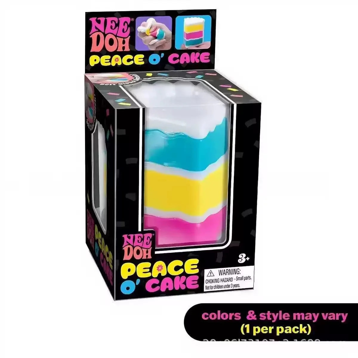 Schylling NeeDoh Nice Cube & Nice-Sicle Squishy Fidget Toys – Sensory Stress Relief Squeeze Toys for Kids & Adults, Calm & Focus Desk Toys