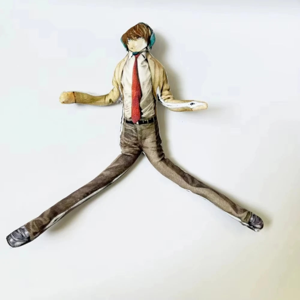Anime 28cm Light Yagami L Toys Light Yagami L Doll Slender Twistable Shape Toys Room Decoration Birthday Festival Christmas Gift