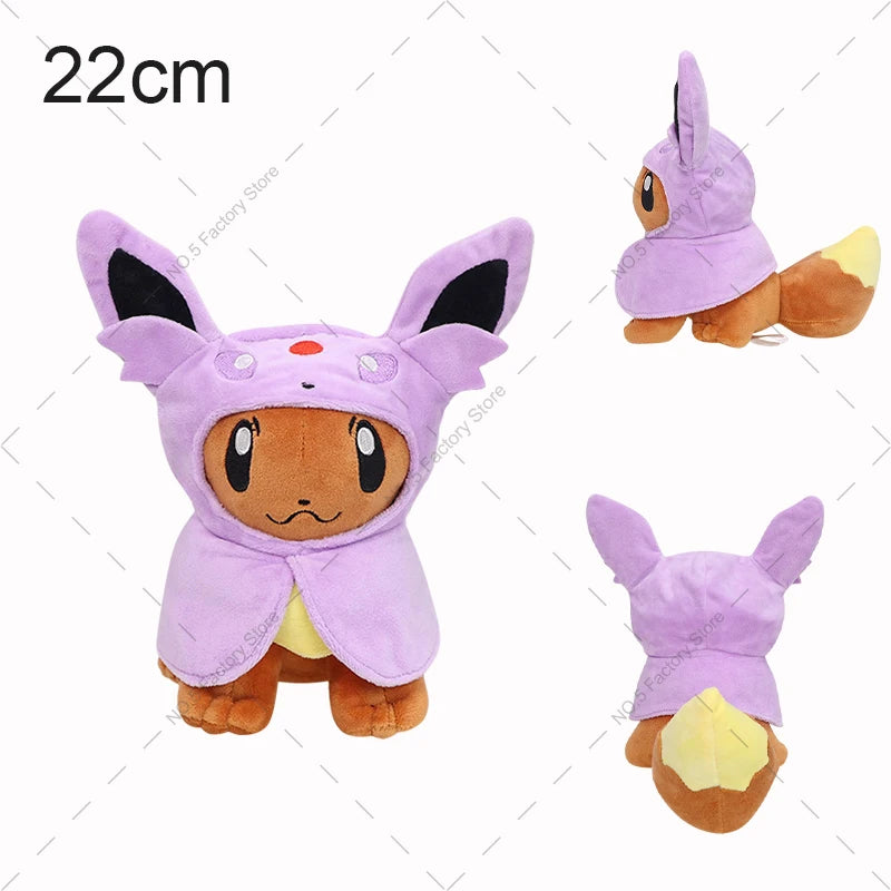 32 Style Eevee Plush Toy Pokemon Eeveelution Umbreon Vaporeon Jolteon Flareon Espeon Leafeon Cartoon Stuffed Animal Doll Peluche