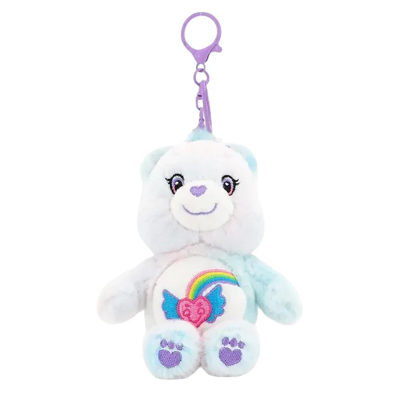 Care Bears Plush Toy Kawaii Squeak Sound Keychain 15cm Pendant Cute Cartoon Keychain Bag Luggage Decor Holiday Birthday Gift