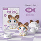 18 Styles Little Dog Cat Cute Pet Small Building Block Model Series Ornaments Children's Toys Miniature Bricks