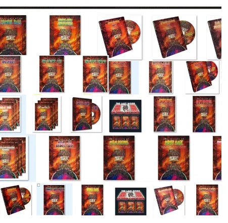 48 PCS World's Greatest Collection WGM Ambitious Card Card On Ceiling Dinner Table Magic Ring On Rope Routines Magic trick
