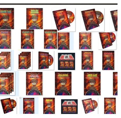 48 PCS World's Greatest Collection WGM Ambitious Card Card On Ceiling Dinner Table Magic Ring On Rope Routines Magic trick