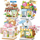 Food Shop Street Series - Mini City Shop House Model Kit, Fun DIY Educational Building Toy Gift for Kids Ages 6-12