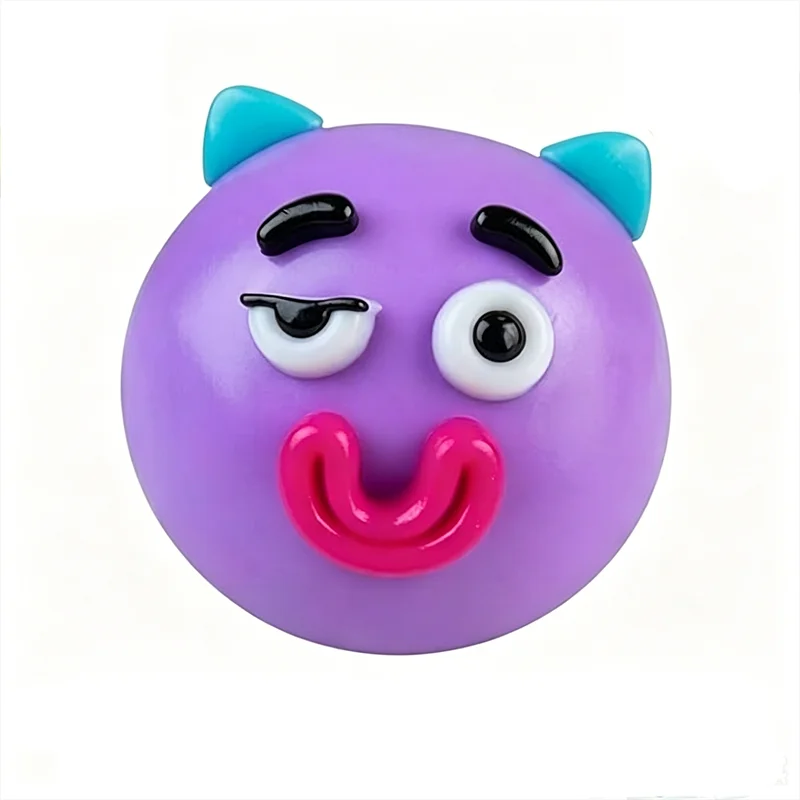 New Smushers Squishy Pinch Pressure Ball DIY Emoticons Dog Face Slow Rebound Squeeze Squishy Soft Decompression Adult Fun Gifts